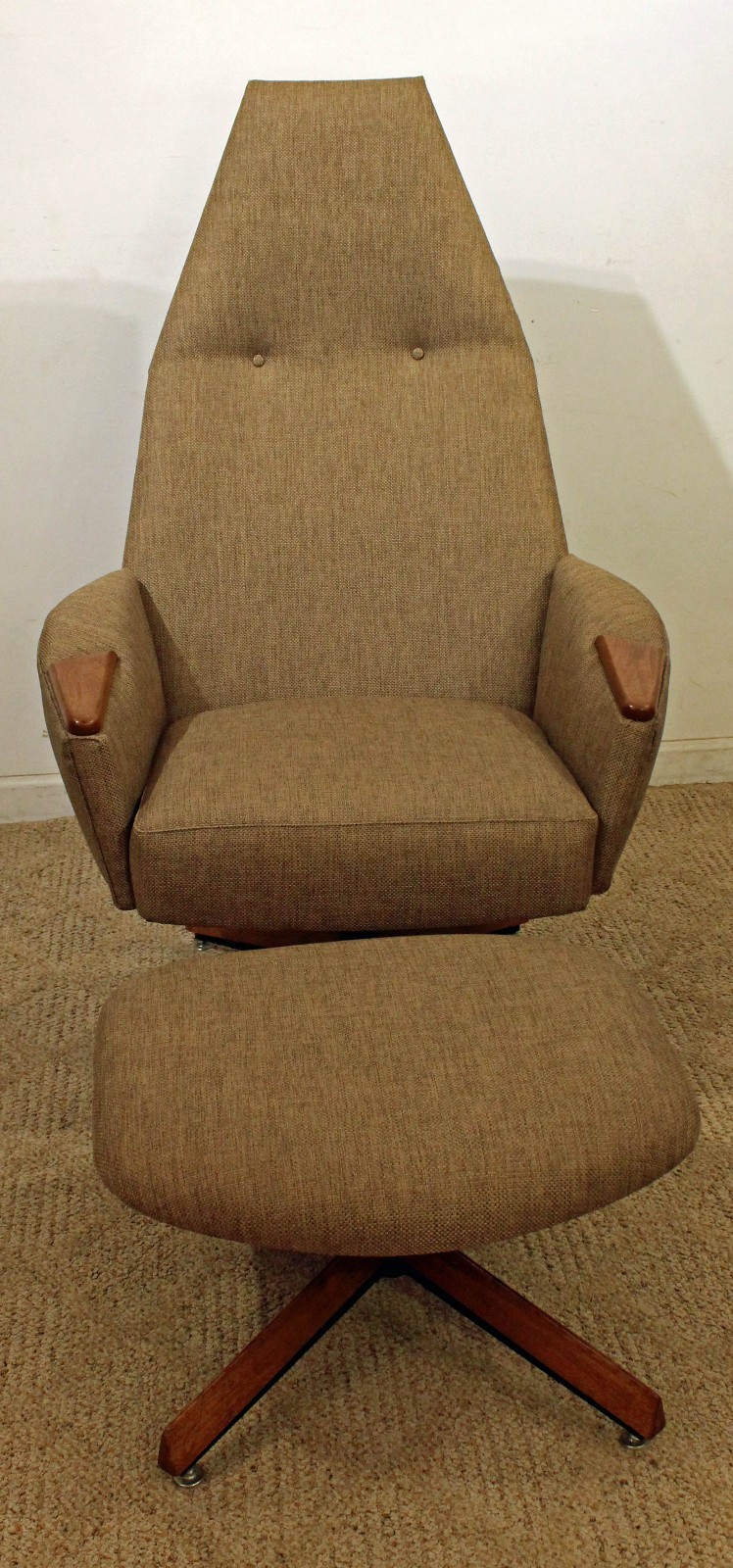 Mid-Century Modern Adrian Pearsall Lounge Chair & Ottoman 2174C
