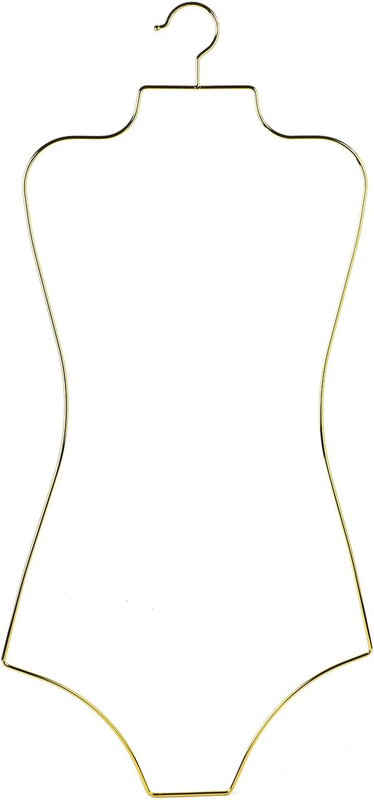 Gold Wire Lingerie Hangers Body Shape Metal Display Bikini Swimwear Hanger-10 of