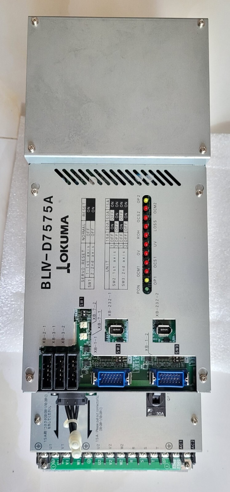 OKUMA BLIV-D7575A SERVO DRIVE,OKUMA SERVO DRIVE BLIV-D7575A