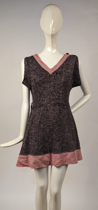 LATE TEEN’S - 1920’S JERSEY BATHING SUIT W ORIGINAL LABEL