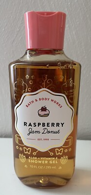 Bath And Body Works Raspberry Jam Donut Shower Gel 10 Fl.Oz New