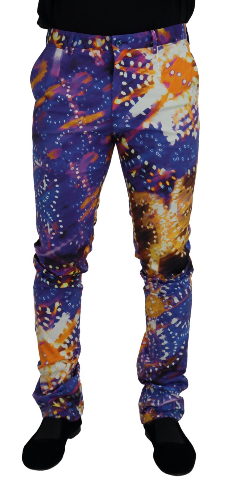 

Джинсы DOLCE - GABBANA Разноцветный хлопок с принтом Luminary Denim IT50/W36/L 1200usd, Multicolor