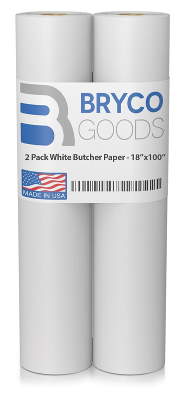 2-Pack White Kraft Butcher Paper Rolls 18