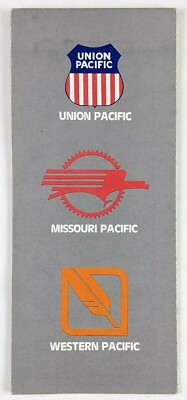 Union Pacific Missouri Pacific Western Pacific Route Map 1980's