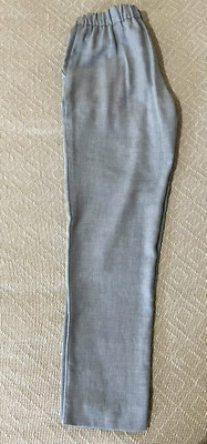 NWT Women Sisley Designer Italy Linen Dress Pants Size 36 (US 4) Light Blue