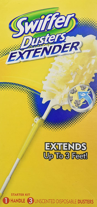 Swiffer 360 Dusters Extender Kit 3 Unscented Dusters with Extendable Handle 4 Pc