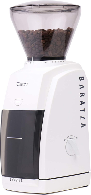 Encore Conical Burr Coffee Grinder White