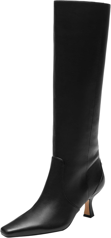 COACH womens Sculpted C Kitten Heel Boot