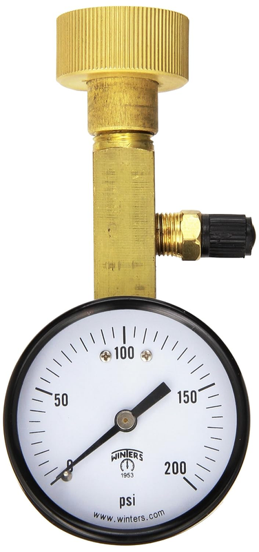 Winters AOM-204TM Air over Water Test Gauge, 1/4