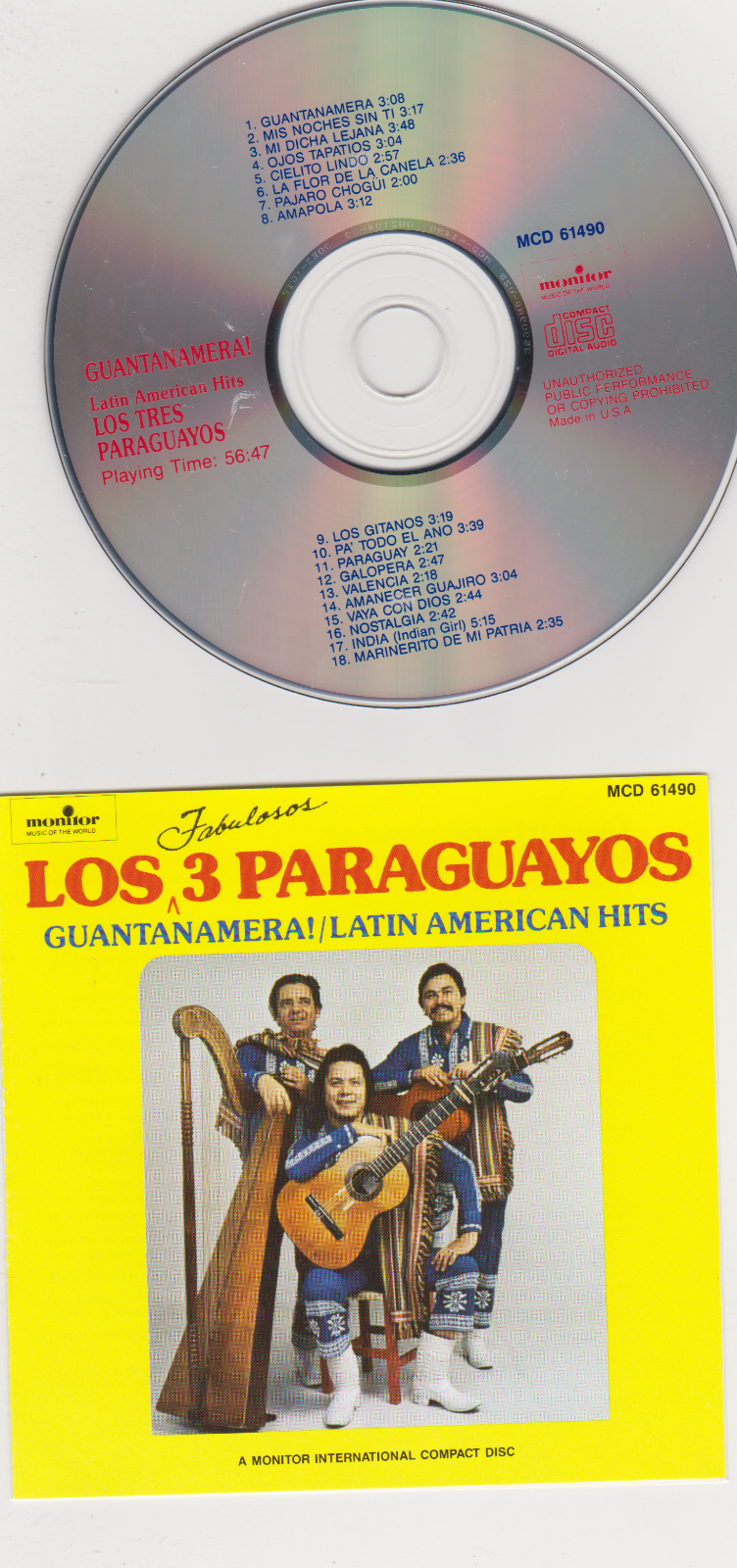 ポップス+ロック(洋楽) CD Los 3 Paraguayos Guantanamera! Latin American H  MCD61490  /00110 71xFJuLKJXL._UF1000,1000_QL80_.jpg