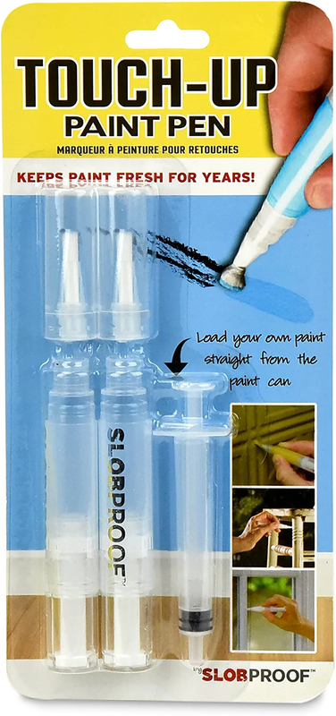 Slobproof Touch Up Paint Pen | Fillable Paint Brush Pens for