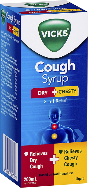 Cough Syrup Dry + Chesty, 200Ml