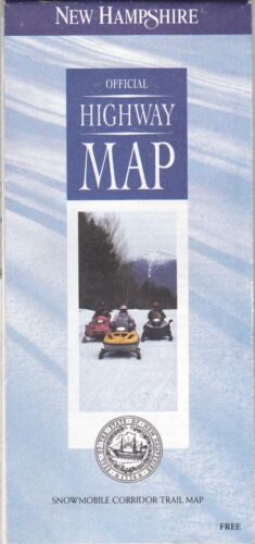 1995 Official State Issue Road Map Of New Hampshire
