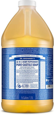- Pure-Castile Liquid Soap (Peppermint, 64 Ounce) - Made with Organic Oils, 18-I
