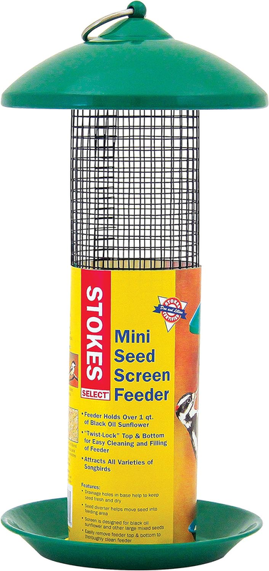 With Metal Roof, Green, 1.2 Lb Seed Capacity