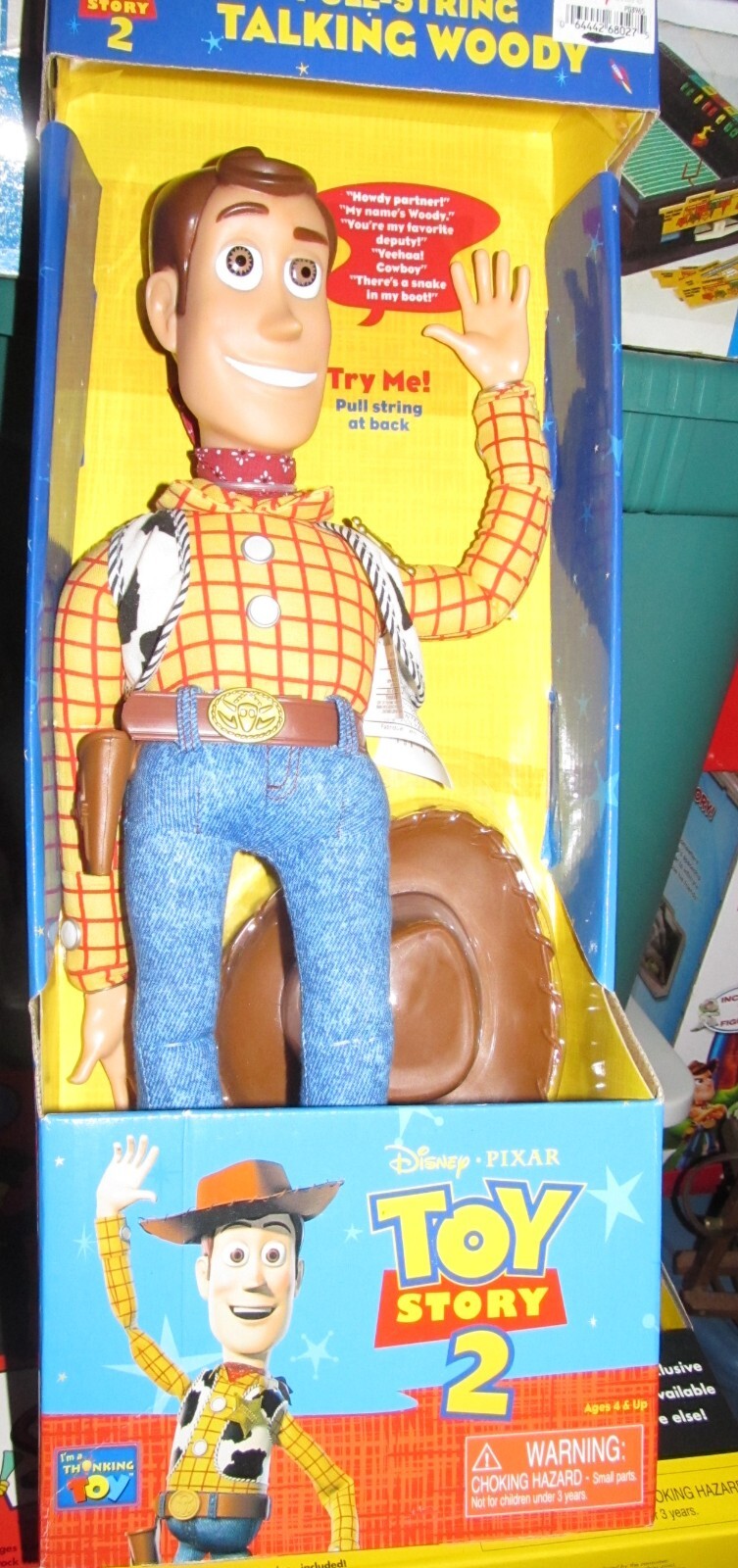Vintage Think Way Disney Pixar TOY STORY 2 Pull String