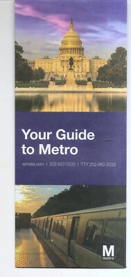 Washington DC Metro Subway YOUR GUIDE TO METRO 8-2023 Latest - Transit Transport