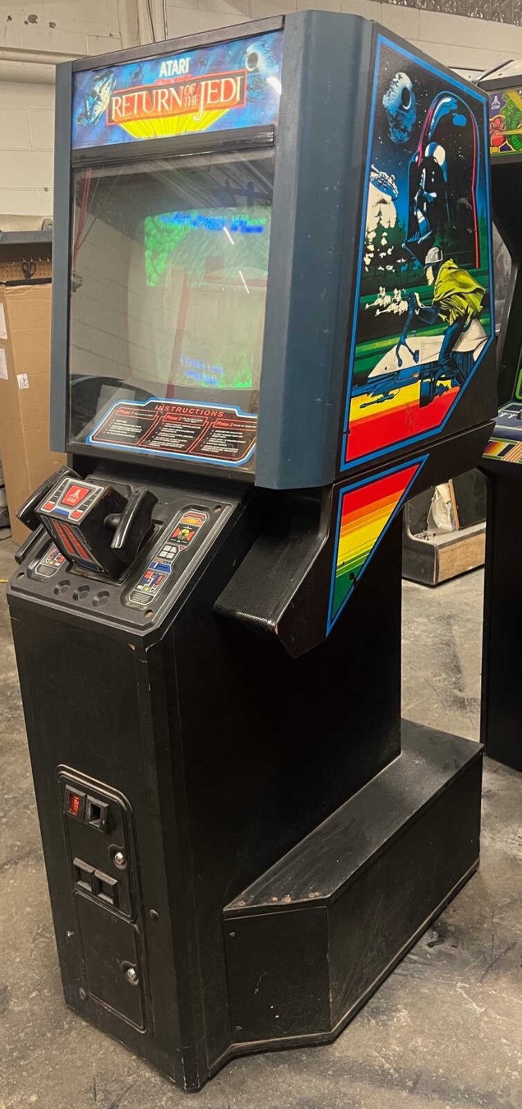STAR WARS RETURN of the JEDI ARCADE MACHINE by ATARI 1983
