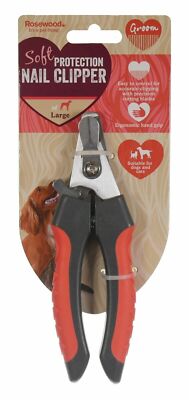 ROSEWOOD PET DOG CAT SOFT PROTECTION NAIL CLIPPERS EASY USE CONTROL 2 SIZES