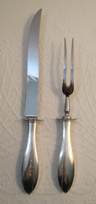 Web 2-Piece Carving Set - Sterling Handles