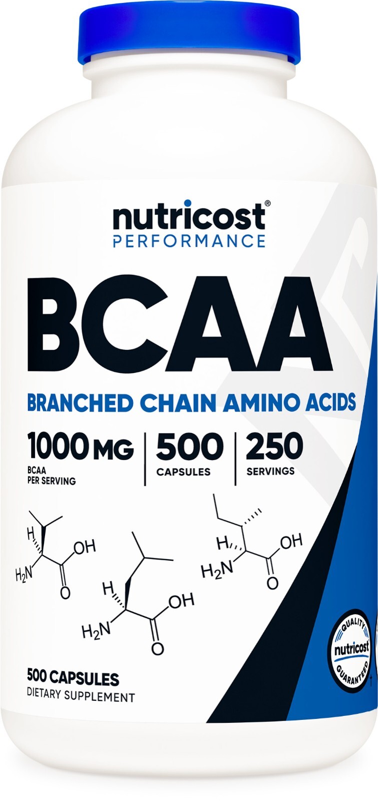 Капсулы Nutricost BCAA 2:1:1 500 мг, 500 капсул