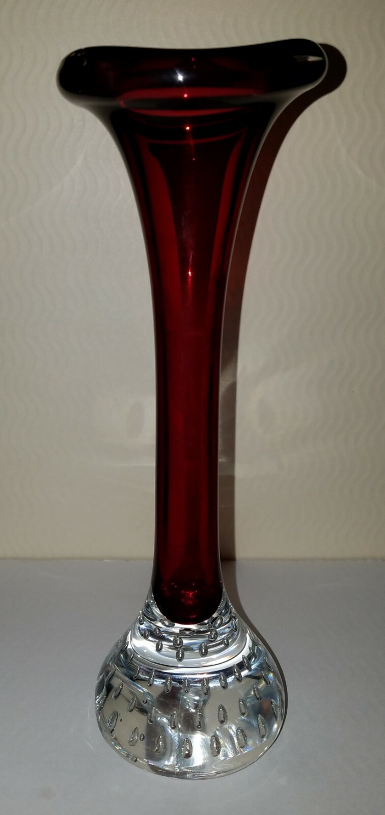 Vintage Aseda Sweden Cranberry Red Glass 8