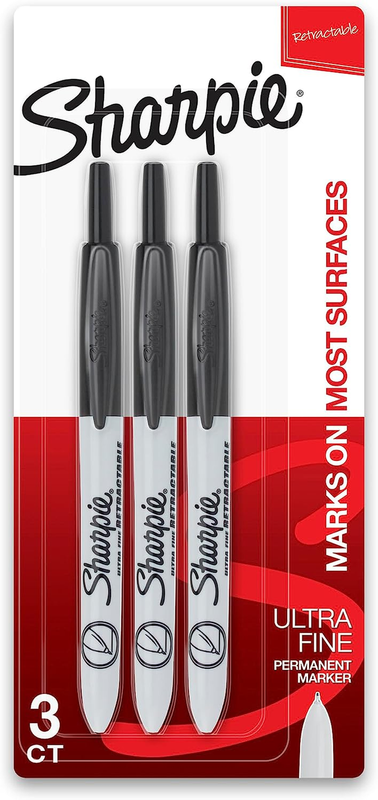 Ultra Fine Point Black 3 Count