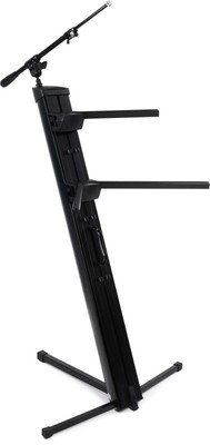 AX-48 Pro Plus Two-tier Portable Column Keyboard Stand (Black), Boom Attachme...