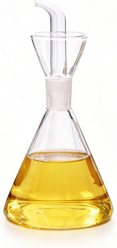 Olive Oil Dispenser Bottle Glass with No Drip Bottle Spout -Pourer Dispensing Bo
