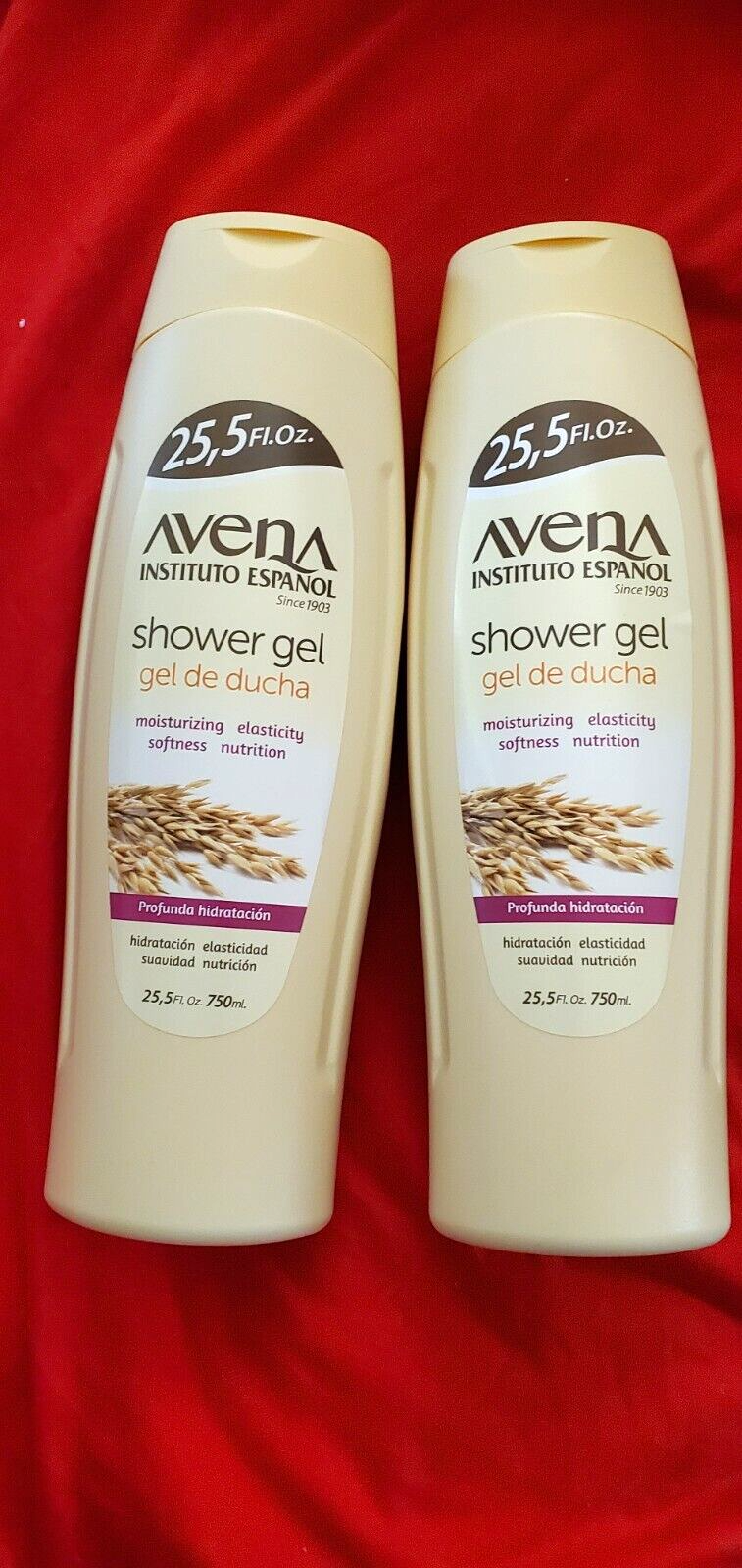 2 PACK AVENA INSTITUTO ESPANOL BATH  &  SHOWER GEL 25.5 OZ EACH