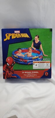NEW-Marvel Spider-Man 3-ring Pool Inflatable-48.1 x 48.1 x 11.8
