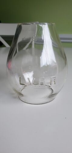 Cast LVRR CNX 5 3/8" Glass Globe forTall Lanterns Lehigh Valley Railroad