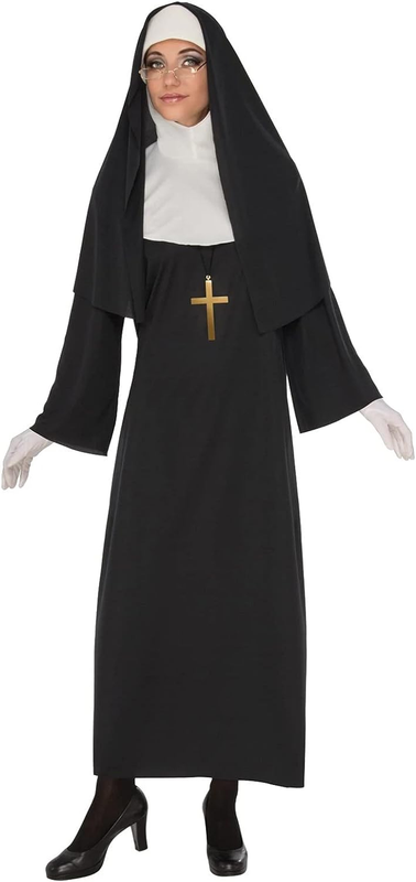 Rubies Womens Nun Costume Dress Halloween Religious Outfit, Si...