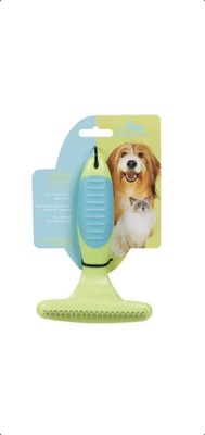 UGroom 8361537 Cat & Dog Grooming Rake, Blue