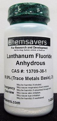Lanthanum Fluoride Anhydrous,  99.9% (Trace Metals Basis), 25g