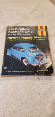 Repair Manual Haynes 96008 for Volkswagen Beetle and Karmann