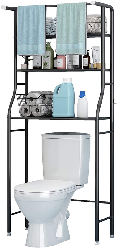 3-Tier over the Toilet Rack,Bathroom Shelf Space Saver,Corner ...