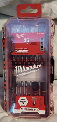 Milwaukee 48-32-4095 SHOCKWAVE Impact Driver Bit Set- 25 pcs. New.