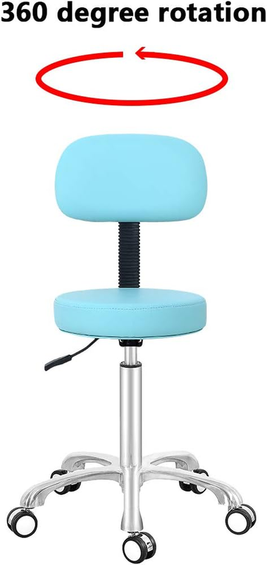 Drafting Stool Rolling Chair,Stool Chair for Dentist Dental Hairdresser with Whe