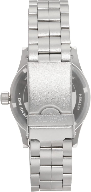 Pre-owned Watch Khaki Field Mechanical 38mm Case, Black Dial, Silver Stainless Steel Brace