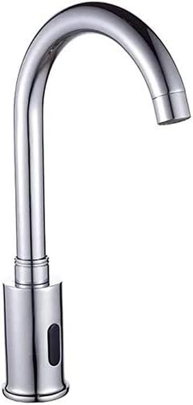 Automatic Faucet Chrome Touchless Kitchen Faucet Touch-Free Electric Automatic I