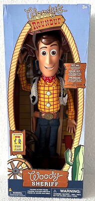 Disney Pixar Toy Story Woody The Sheriff Talking Action Figure Woody's Roundup