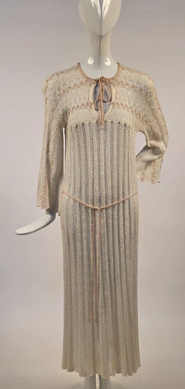 1970'S VINTAGE BUTTERSOFT THIN KNIT SWEATER DRESS W PATTERNED TOP | eBay