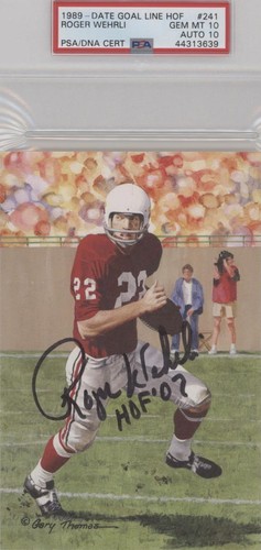 1989-Present Goal Line Art Pro Football Hall of Fame Collection Roger Wehrli #241