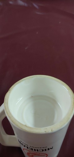 Vintage Michelob Draught Beer Ceramic Stein 12 oz. Black Powder Horn