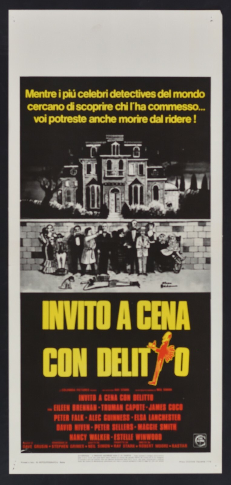 L133 Locandina Invito A Cena Con Delitto 1 Edizione Italiana