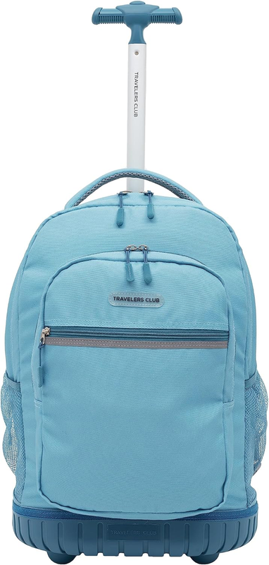 Rolling Backpack with Shoulder Straps, Black