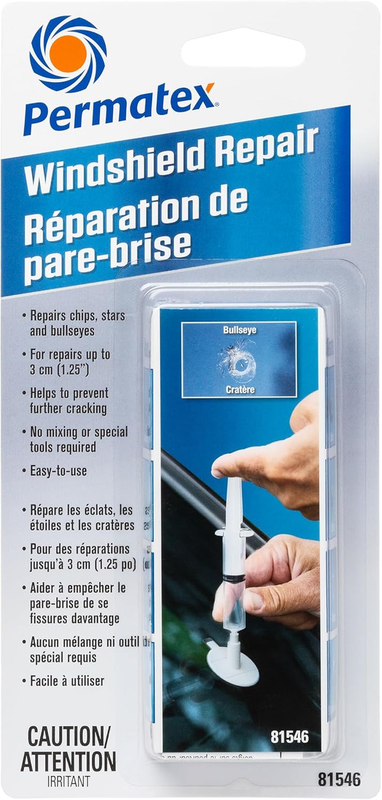 81546 Bullseye Windshield Repair Kit, 5ml,Blue