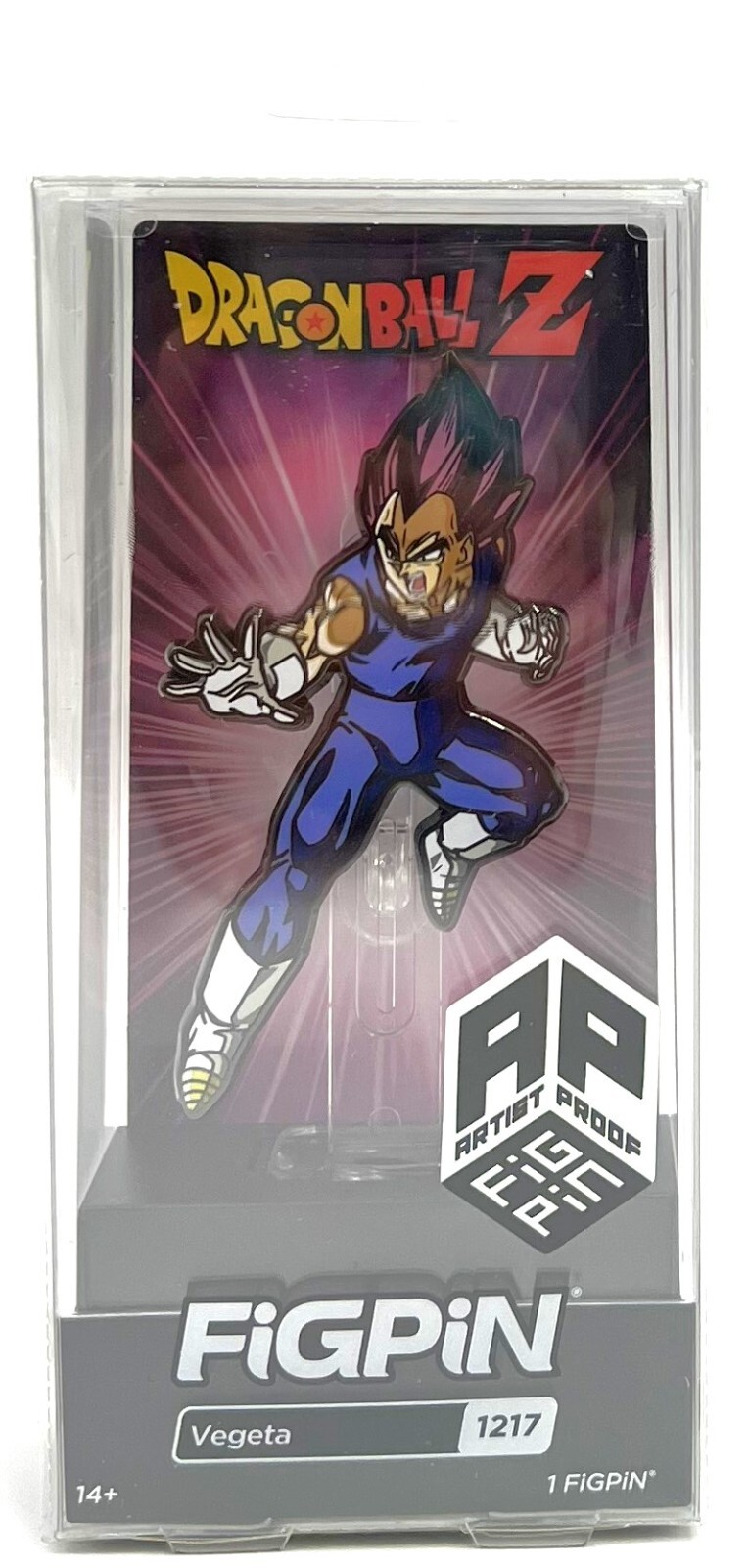 FiGPiN Dragon Ball Z Vegeta #1217 AP Artist Proof