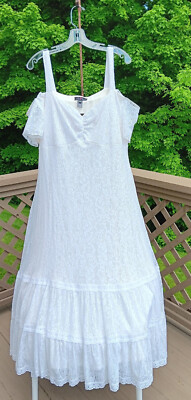 NWT IGIGI Plus Size Designer WHITE LACE DRESS, Size 18/20 - GORGEOUS!